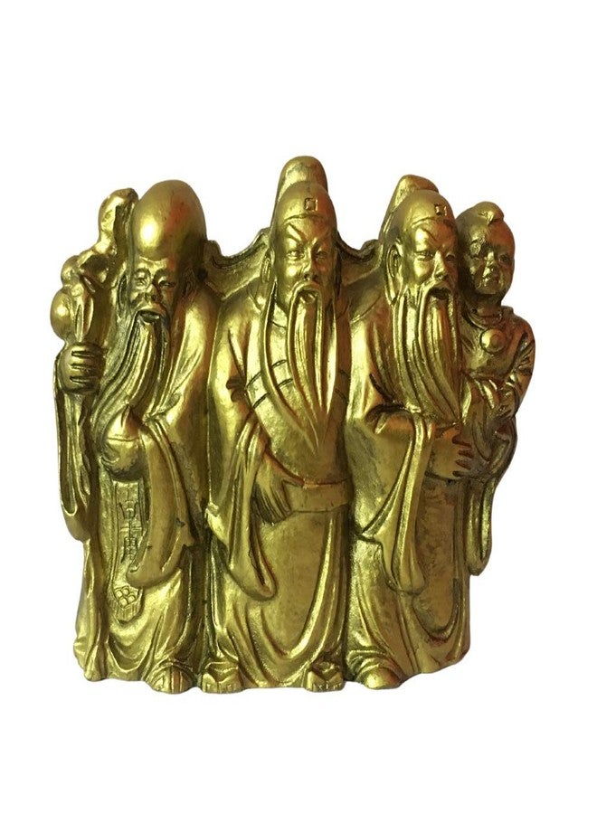 GJ Fuk LUK Sau Feng Shui for Wealth and Happiness - Brass - Image 1