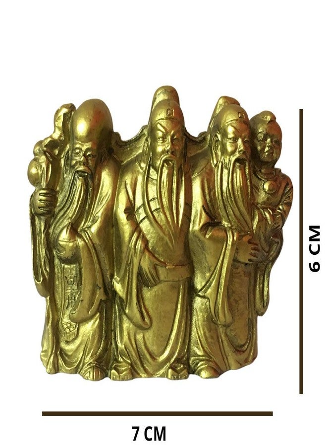 GJ Fuk LUK Sau Feng Shui for Wealth and Happiness - Brass - Image 2