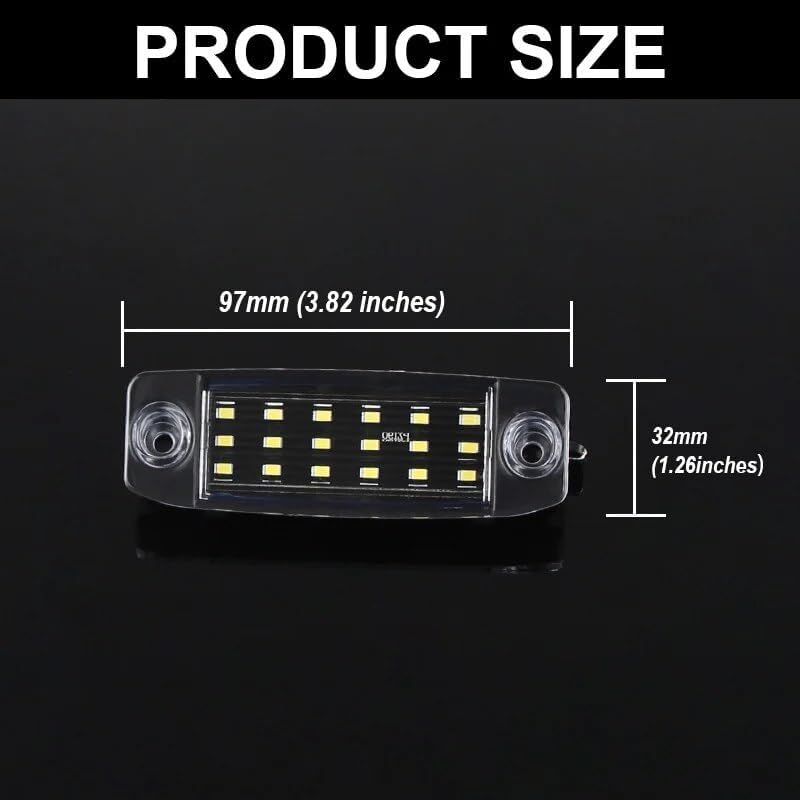DEMULAX 2pcs LED License Plate Lights for Kia and Hyundai - Image 2