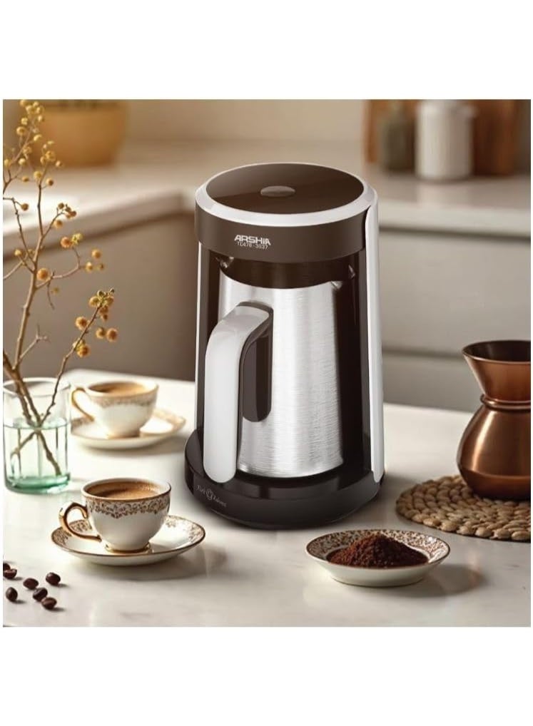 آرشيا ماكينة تحضير القهوة التركية من ارشيا 3 اكواب 480 واط لون اسود TC478-3637 - Image 3