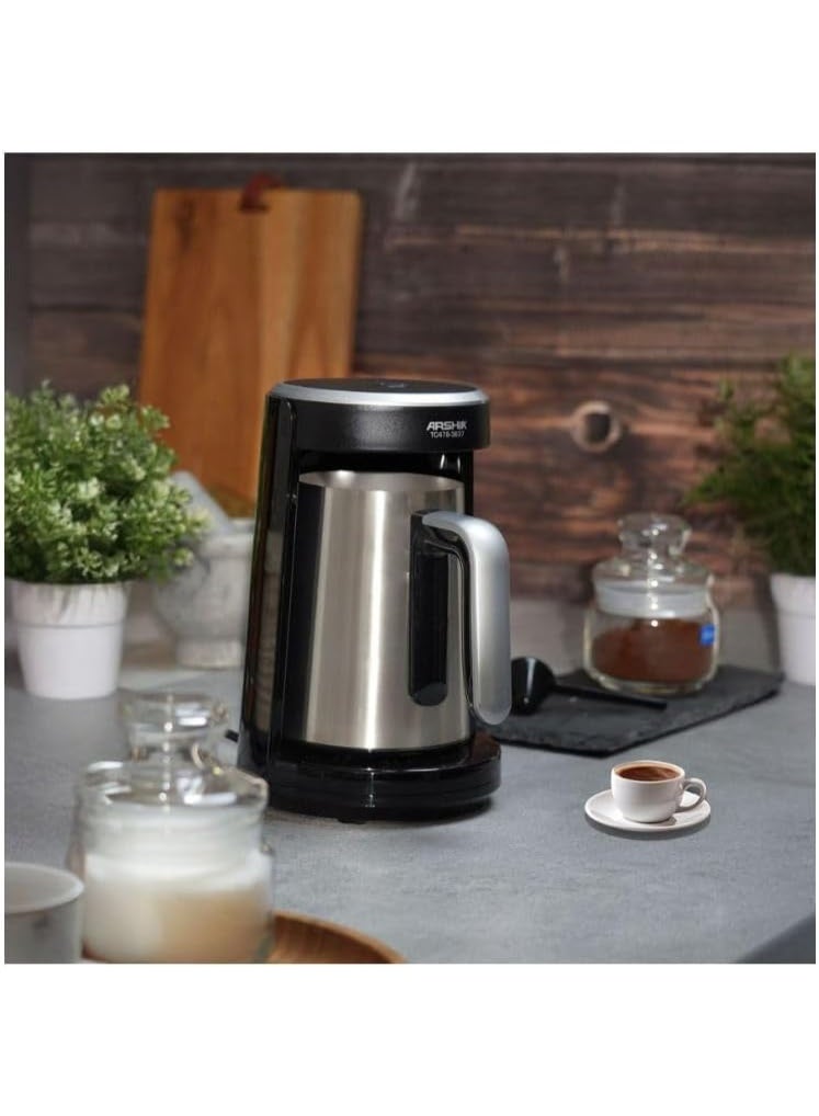 آرشيا ماكينة تحضير القهوة التركية من ارشيا 3 اكواب 480 واط لون اسود TC478-3637 - Image 1