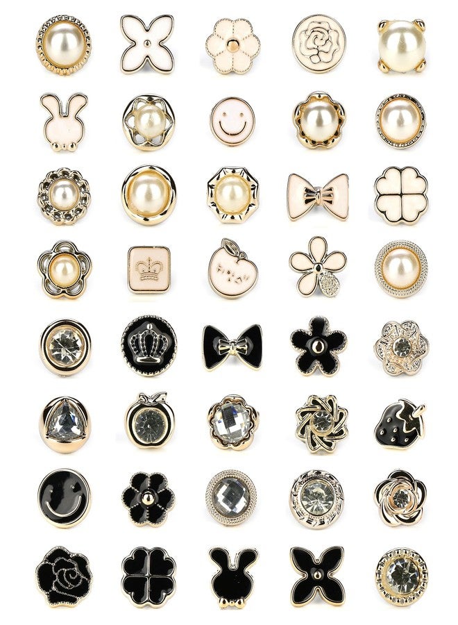Asekonc 40 Style Cute Enamel Lapel Pin Set,Mini Brooch Pin Badges Cover Up Buttons for Women Shirts,Dresses,Cardigan Collar Safety Pins,Junk Charms Accessories Supplies DIY Crafts - Image 1