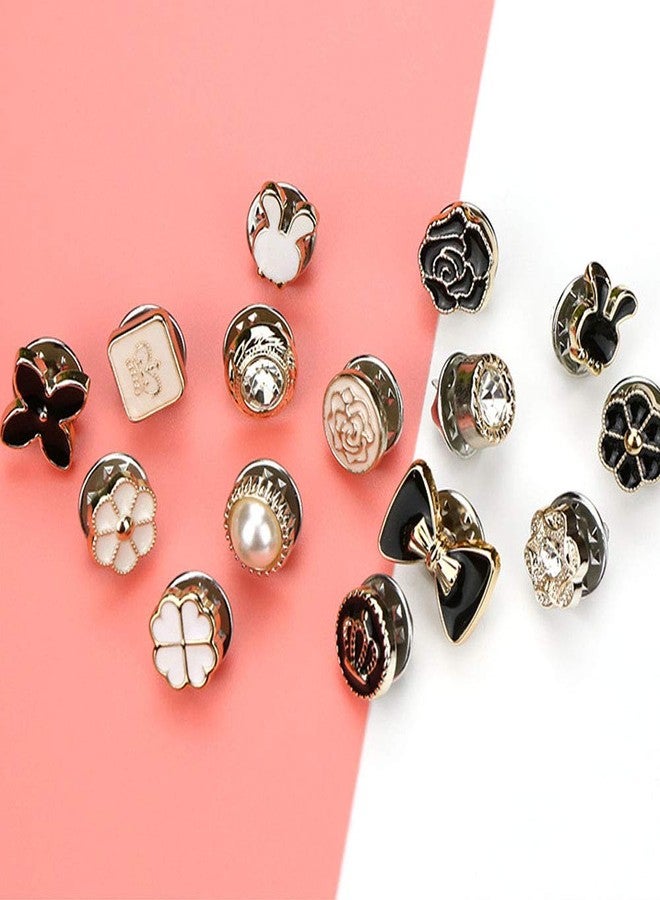 Asekonc 40 Style Cute Enamel Lapel Pin Set,Mini Brooch Pin Badges Cover Up Buttons for Women Shirts,Dresses,Cardigan Collar Safety Pins,Junk Charms Accessories Supplies DIY Crafts - Image 4