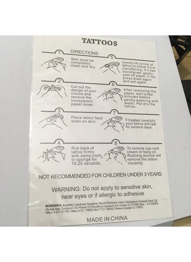 Oottati 3D Beach Sea Marine Animal - Underwater World Shark Turtle Hippocampus Fish Hand Temporary Tattoo (2 Sheets)  - Image 3