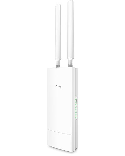 Cudy Unlocked Outdoor 4G LTE Cat 4 Modem Router with SIM Card Slot AC1200 WiFi EC25 IP65 Detachable Antennas Passive PoE Adapter Included Pole or wall mounting DDNS VPN LT500 Outdoor - Image 1