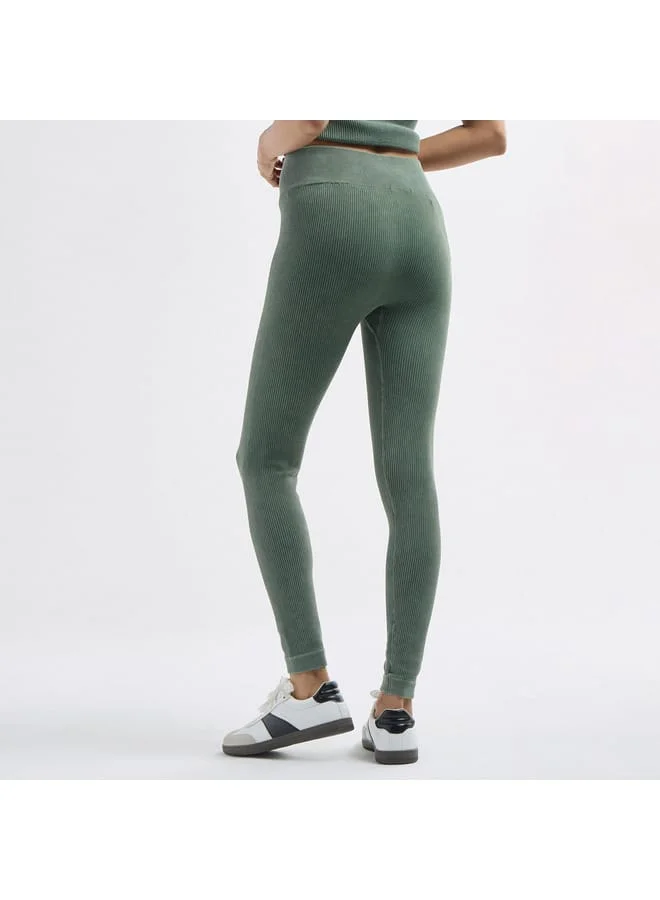 Splash FAV Ribbed Leggings with Elasticated Waistband