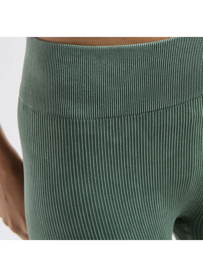 Splash FAV Ribbed Leggings with Elasticated Waistband