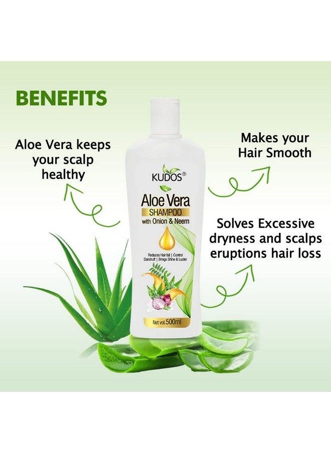 Kudos - Aloe Vera Shampoo And Onion Shampoo 500Ml (Pack Of 2) - Image 1