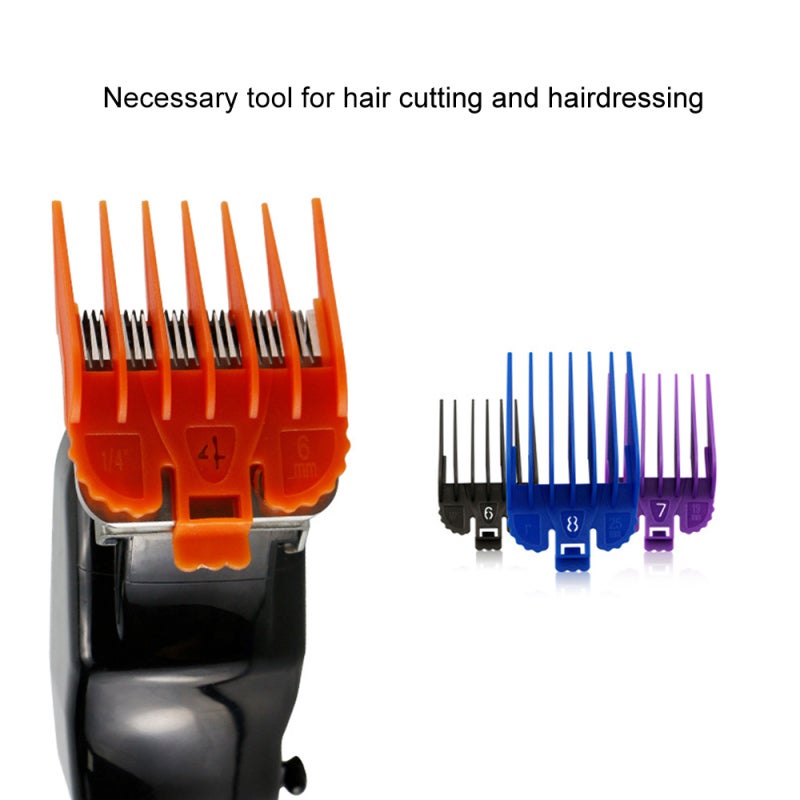 Hair Clippers Guide Combs: 8 Multicolor ABS Material - Scalp Safe Durable Easy Installation Grooming Tools for Professional At-Home Hair Cutting & Styling Experience - Image 3
