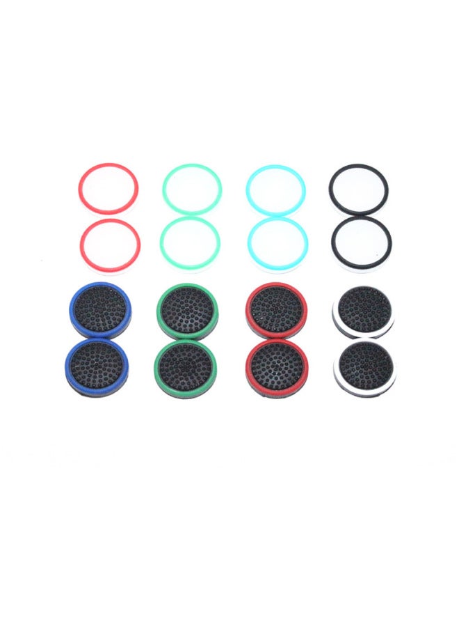 Nintendo Switch Joy-Con Hat Lite Host Fluorescent Creative Dual-color Silicone Cap Gamepad Button Cover Switch Accessories-Product Color:Green Circle On White Background (with Luminous Light) 1 Capsule  - Image 3