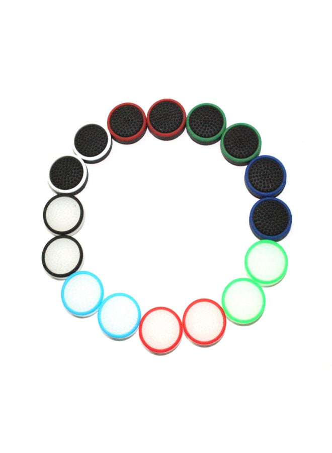 Nintendo Switch Joy-Con Hat Lite Host Fluorescent Creative Dual-color Silicone Cap Gamepad Button Cover Switch Accessories-Product Color:Green Circle On White Background (with Luminous Light) 1 Capsule  - Image 2