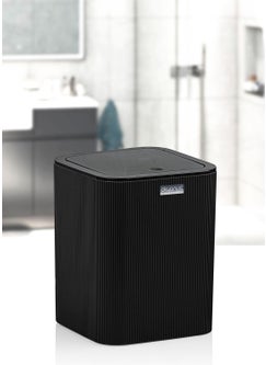 ‎okyanus Home Ocean Home Mina Black Striped Square Dustbin  - Image 1