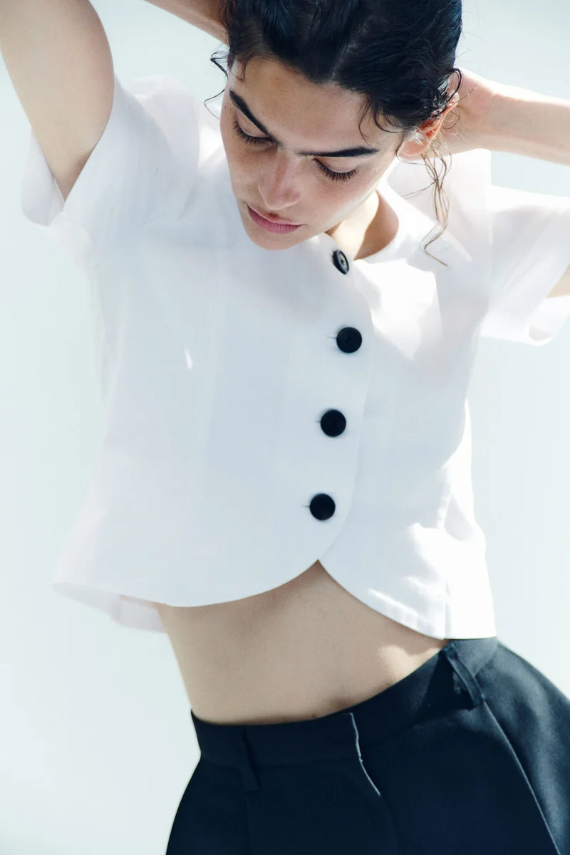 H&M Scoop-neck blouse