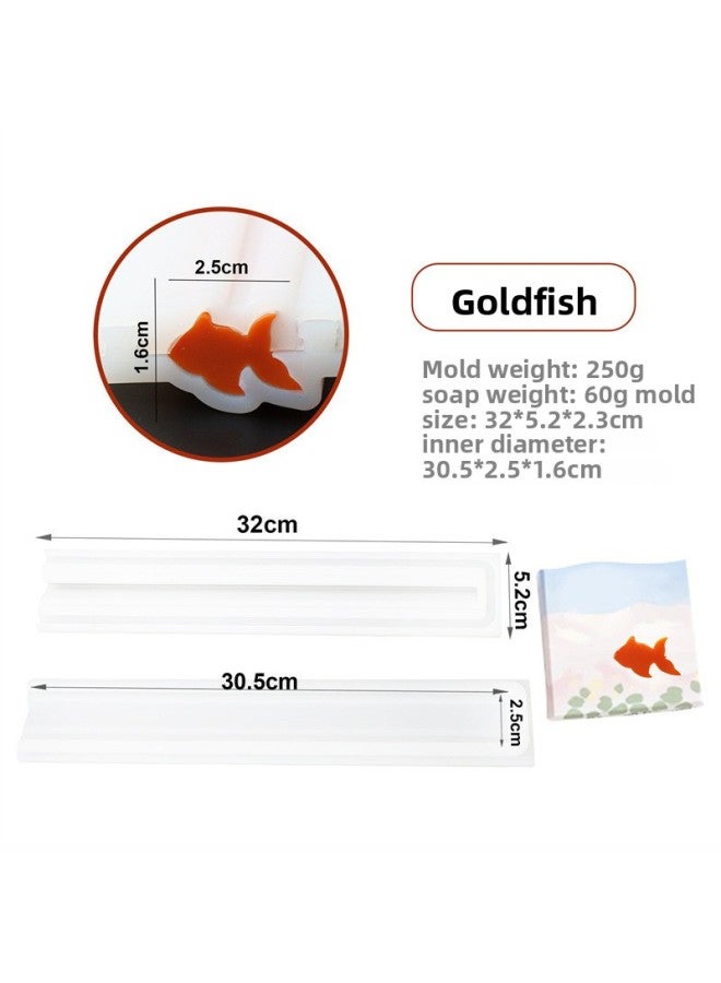 Long Tube Mold DIY Handmade Soap Silicone Tube Mold Grinding Tool Cake Roll Sandwich Mold Cat Stars New