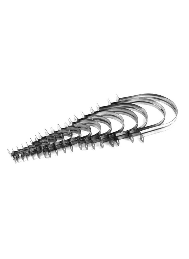 Generic - Jiuyi 304 Stainless Steel Riding Card Hot Galvanized U-shaped Card Thickened Hydraulic Pipe Card Saddle Card Pipe Card Riding Card-Specifications And Models:M115 (width 18 Thick 0.55 Hole 6) - Image 1