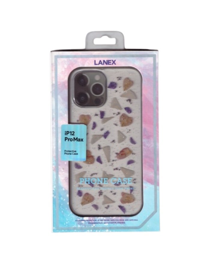 حافظة لهاتف آيفون 12 برو ماكس (IP12 Pro Max) مكسرة وجليتر بمهارة شديدة