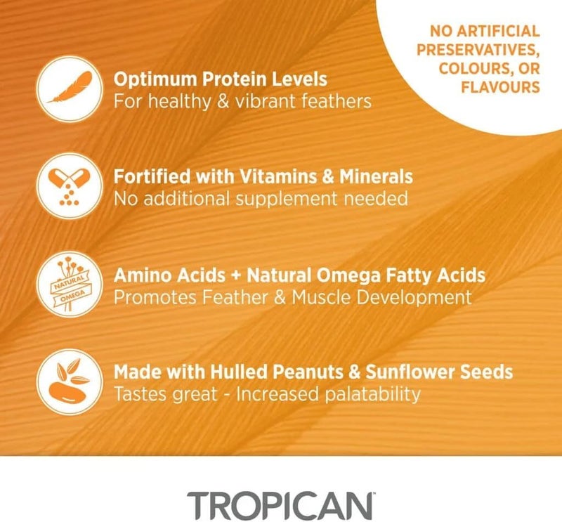 Hari Tropican Baby Bird Food, Parrot Food, Complete Nutrition Diet, Hand-Feeding Formula, 11 lb Bag - Image 5