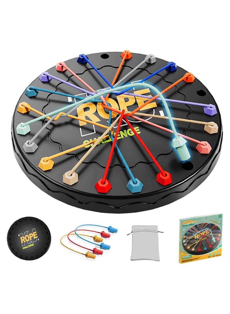 general Rope Untangling Puzzle Game Educational Strategy Board Game for Children and Adults Multi-Level Challenge Family Travel Party Game Gift Suitable for All Ages - Image 1