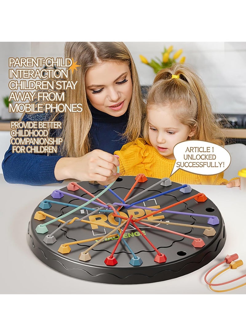 general Rope Untangling Puzzle Game Educational Strategy Board Game for Children and Adults Multi-Level Challenge Family Travel Party Game Gift Suitable for All Ages - Image 5