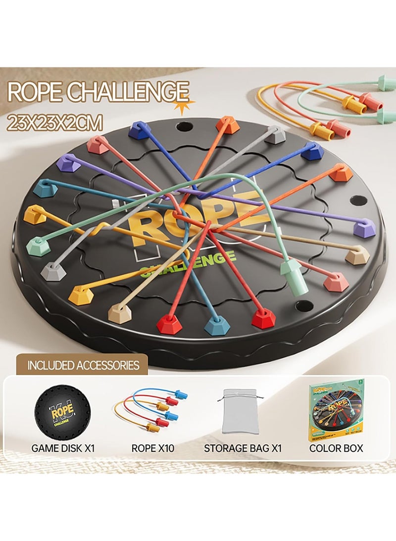 general Rope Untangling Puzzle Game Educational Strategy Board Game for Children and Adults Multi-Level Challenge Family Travel Party Game Gift Suitable for All Ages - Image 3