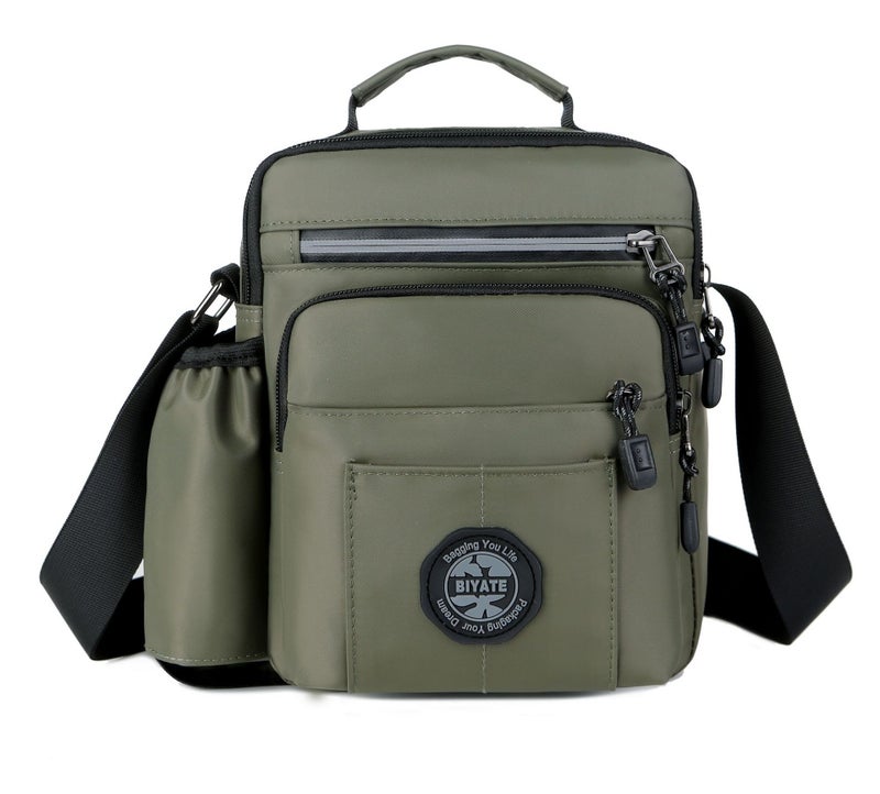 New Multi-Functional Men'S Shoulder Crossbody Casual Bag Multi-Layer Business Travel Waterproof Handbag - Image 1