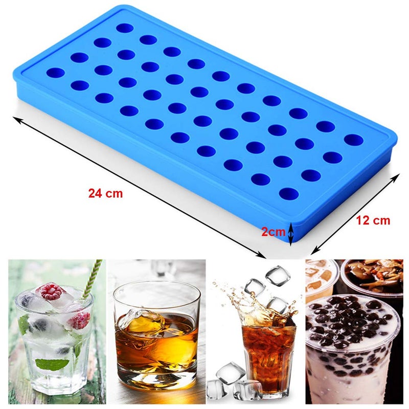 Mydio Mini Ice Ball Molds Diy Molds Tool For Candy Pudding Jelly Milk Juice Chocolate Mold Or Cocktails & Whiskey Particles(1Pack Blue) - Image 3