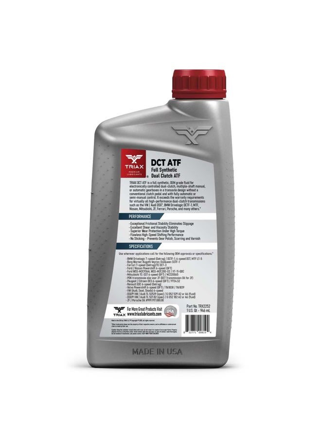 TRIAX DCT ATF - Fully Synthetic Dual Clutch Transmission Oil G 052 182 A2 - For All DCT Systems and 6/7 Speed Dual Clutches - With SureShift No-Slip Additive for High Performance Shifting - Image 2