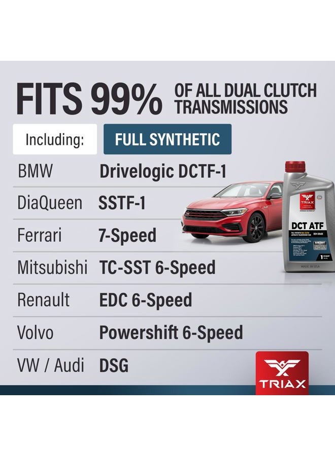 TRIAX DCT ATF - Fully Synthetic Dual Clutch Transmission Oil G 052 182 A2 - For All DCT Systems and 6/7 Speed Dual Clutches - With SureShift No-Slip Additive for High Performance Shifting - Image 3
