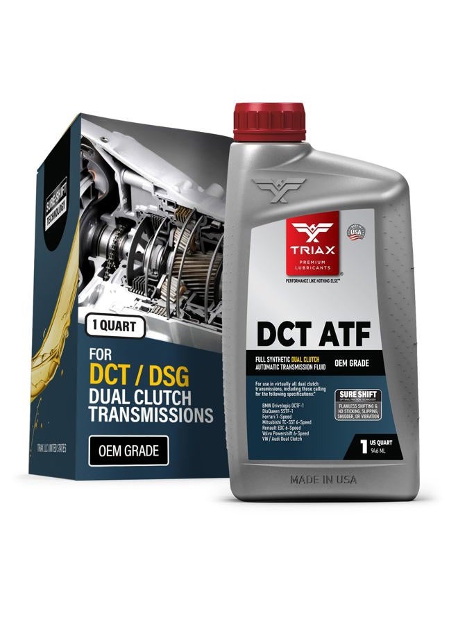 TRIAX DCT ATF - Fully Synthetic Dual Clutch Transmission Oil G 052 182 A2 - For All DCT Systems and 6/7 Speed Dual Clutches - With SureShift No-Slip Additive for High Performance Shifting - Image 1