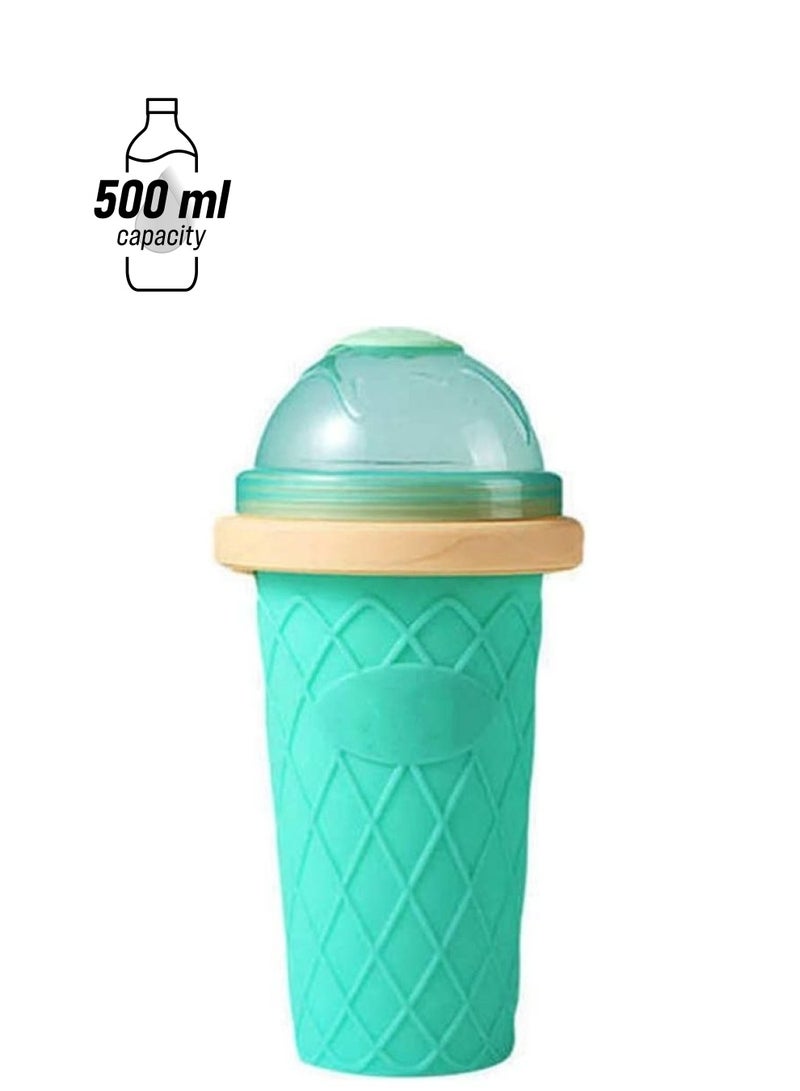 NIBEMINENT Double Layer Juice Ice Cream Cup Green - Image 1