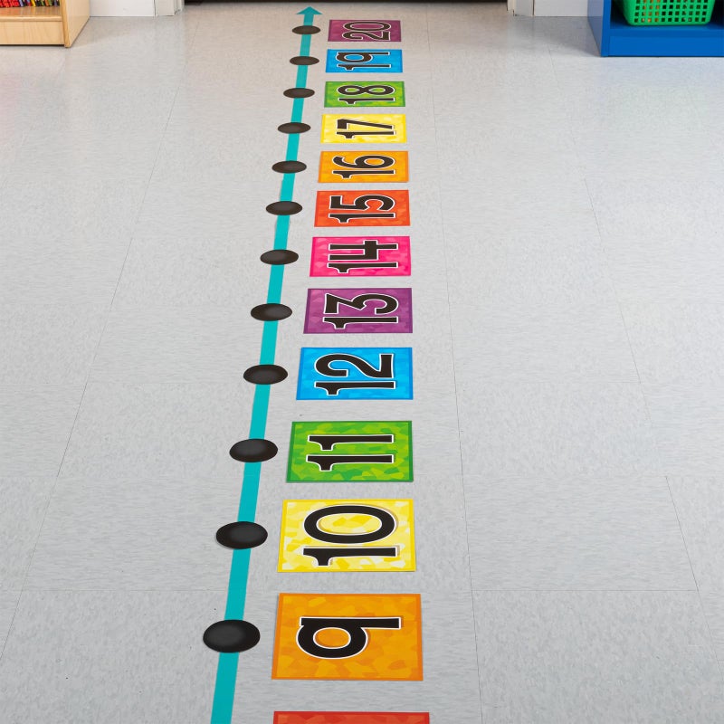 Really Good Stuff EZ Stick Jumbo Number Line - 66 Pieces - Image 1