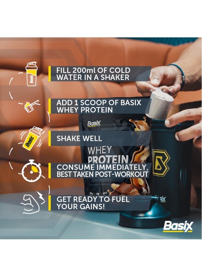 Basix Whey Protein  Choco Peanut Butter 1Lb  - Image 3