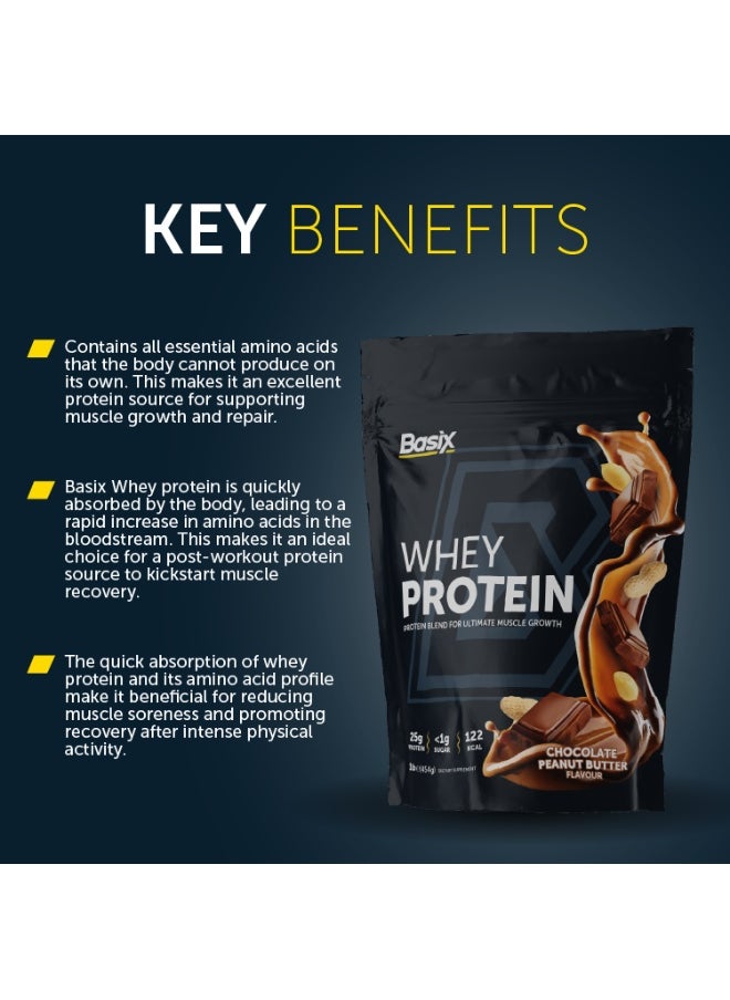 Basix Whey Protein  Choco Peanut Butter 1Lb  - Image 4