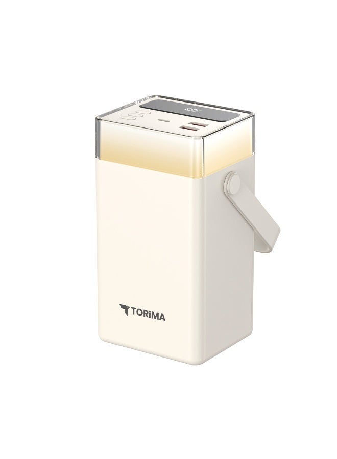 Torima بنك طاقة توريما TRM-1061 بسعة 60000 مللي أمبير - سعة فائقة، شحن سريع، محمول، أبيض - Image 1