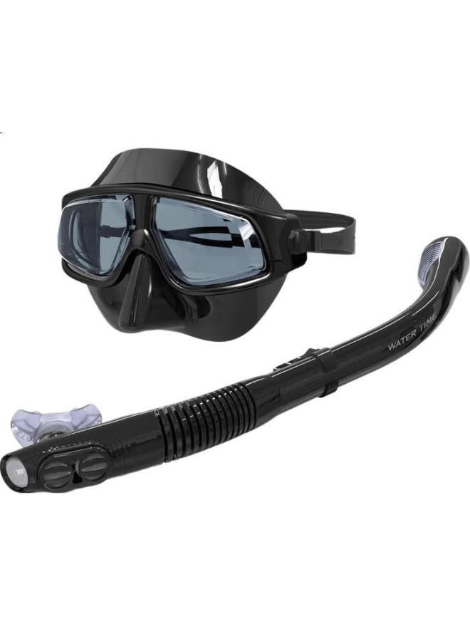 Watertime/Shuichuan Diving Mask, Snorkeling Set, Complete Dry Snorkeling System, Myopia Swimming Diving Mask, 150 Degrees - Image 3