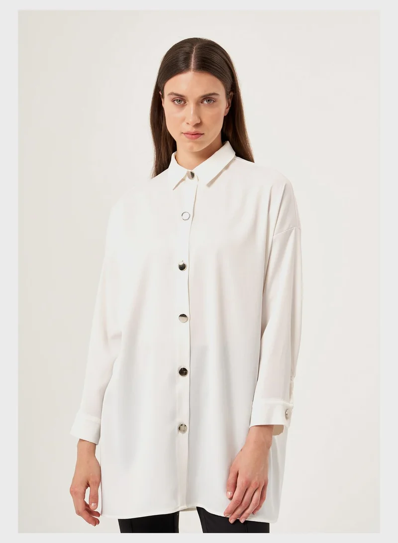 MIZALLE Button Down Shirt