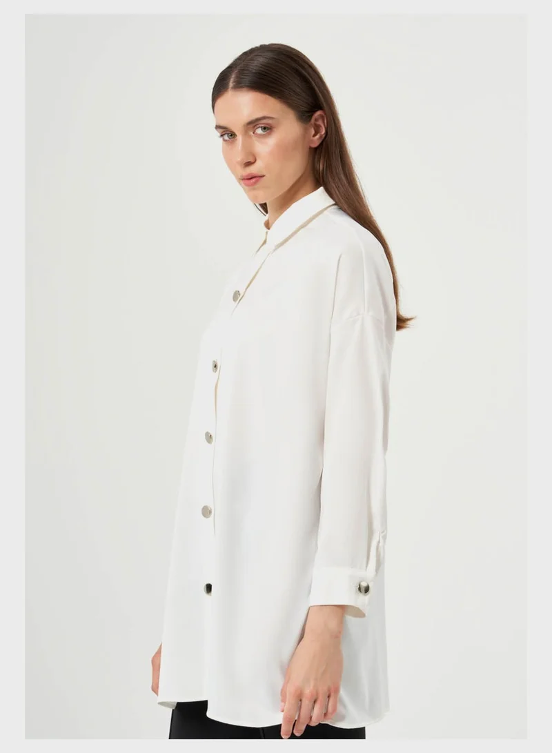 MIZALLE Button Down Shirt