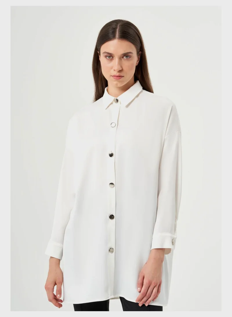 MIZALLE Button Down Shirt