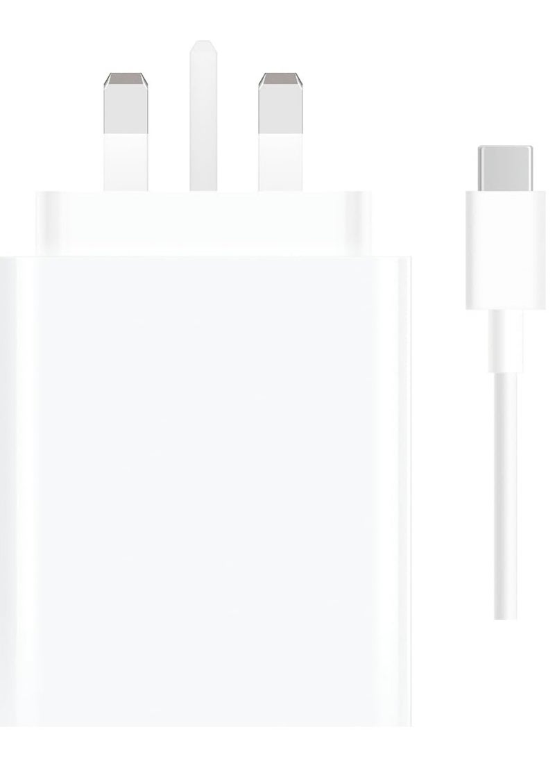 بيوينتي NEW 120W Fast Charging Power Adapter for Xiaomi Mi 12/13T, Mi 9T Pro, Poco, Black Shark 5, Mi 13/12T/11T/10T Pro, Note 11 Pro 5G  More (White) - Image 4