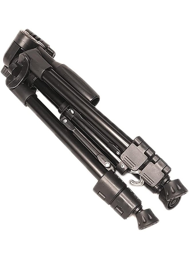 NP-3180 Professional Tripod, Adjustable Clamp, Quick-Release Plate, 1360mm Height - Black