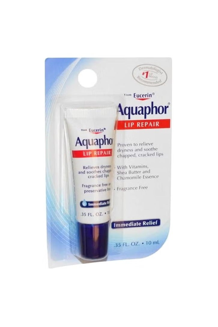 Aquaphor, Lip Repair, Immediate Relief, Fragrance Free, 0.35 fl oz (10 ml) - Image 2