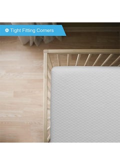 VTERLY Cot Mattresses, 130 x 70cm Crib Mattress with Extra Thick 8 cm Memory Foam & Removable Washable Cover, Breathable, Anti Allergenic and Water Resistant Toddler Bed Mattress  - Image 4