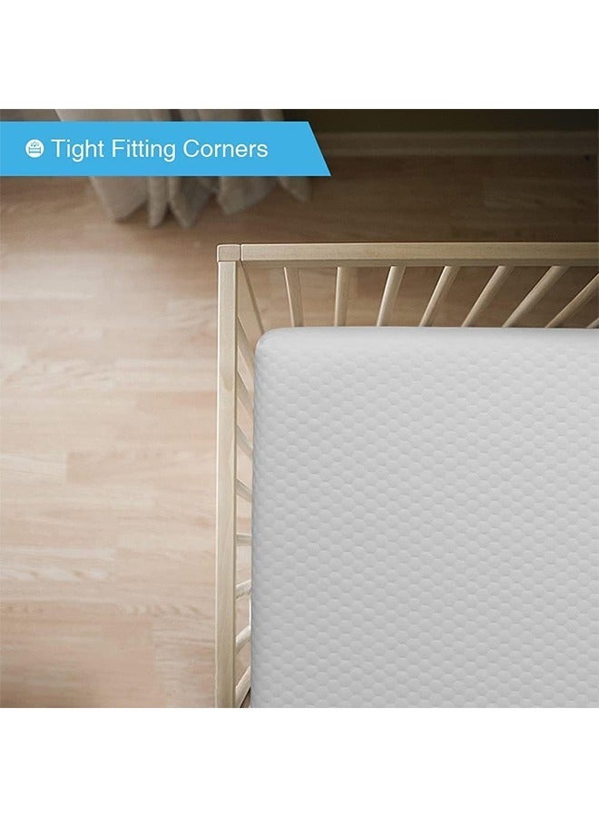 VTERLY Cot Mattresses, 130 x 70 x 8cm Crib Mattress with Extra Thick 8 cm Memory Foam & Removable Washable Cover, Breathable, Anti Allergenic and Water Resistant Toddler Bed Mattress - Image 4