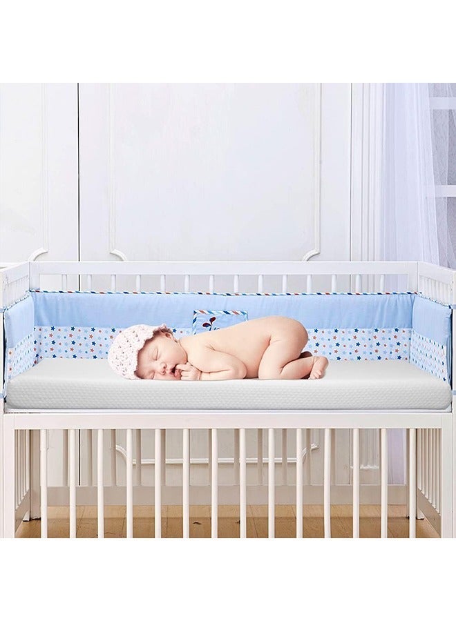 VTERLY Cot Mattresses, 130 x 70 x 8cm Crib Mattress with Extra Thick 8 cm Memory Foam & Removable Washable Cover, Breathable, Anti Allergenic and Water Resistant Toddler Bed Mattress - Image 2