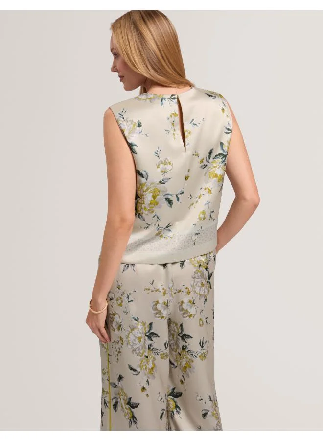 تيد بيكر Floral Printed Reversible Top