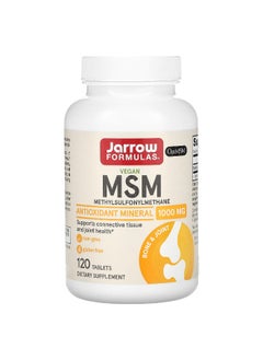 jarrow formulas Jarrow Formulas, MSM, 1,000 mg, 120 Tablets  - Image 1