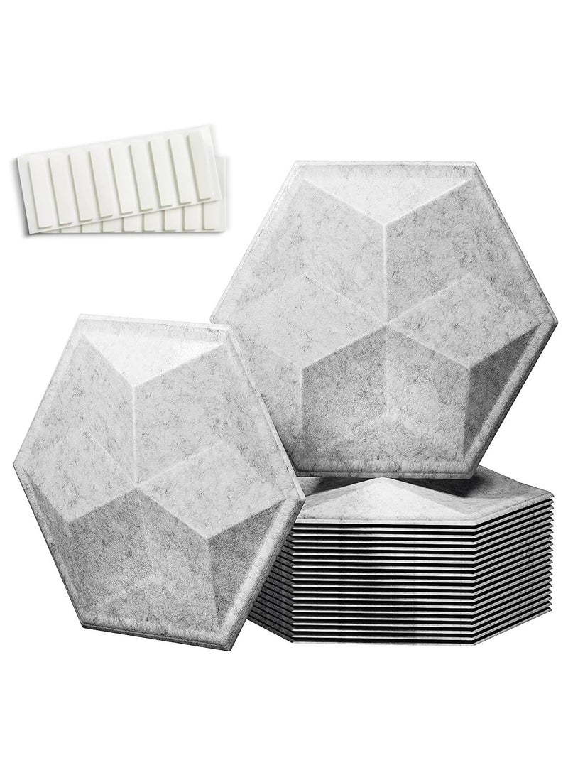 SYOSI 12 PCS Self-adhesive Acoustic Foam Panels, 14"x13"x 0.4" Soundproof Wall Panels, Wall Decoration, Sound Absorbing Panel, High-Density Sound Dampening Wall Panels, Acoustic Treatment Panel for Studio - Image 1