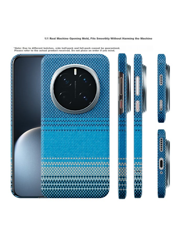 Conga Kevlar Fiber Full Protection Case For Honor Magic7, Ultra Thin Hard Shell Anti-drop Heat Dissipation Morning Blue Magnetic Absorption Metal Ring Fire - Image 3