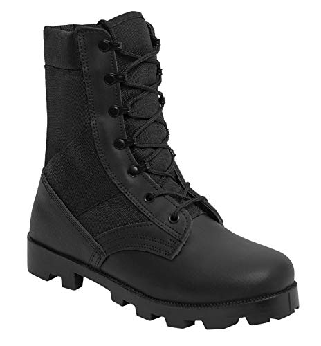 Rothco Speedlace Jungle Boots - 9 Inch - Rugged Tactical Hiking Outdoor Work Boot (Black, US Footwear Size System, Adult, Men, Numeric, Medium, 9) - Image 1