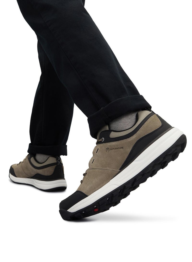 Outventure Men’s Sneakers - Beige, Genuine Suede Outdoor Sneakers with ADD GRIP Sole & ADD CUSHION Insole for Comfort - Image 4